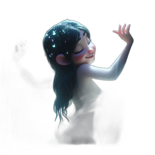 creature, robot, dress, staff transparent PNG cut-out