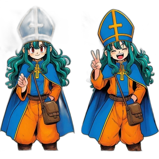 concept art, anime, cartoon, 3d render transparent PNG cut-out
