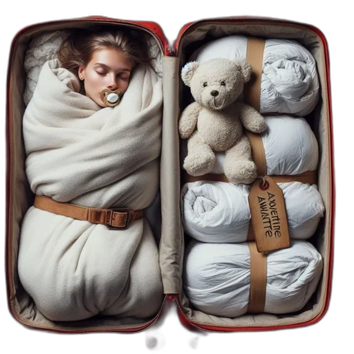 earth tones, young, woman, sleeps transparent PNG cut-out