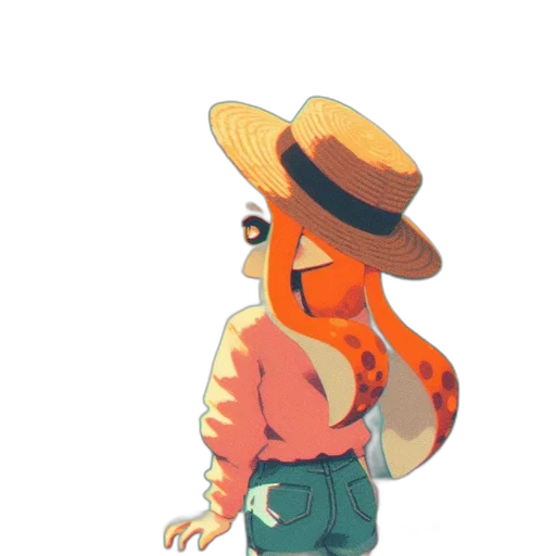 hat, jacket, staff, dress transparent PNG cut-out