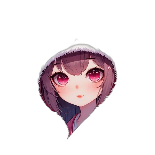 face, hat, jacket, creature transparent PNG cut-out