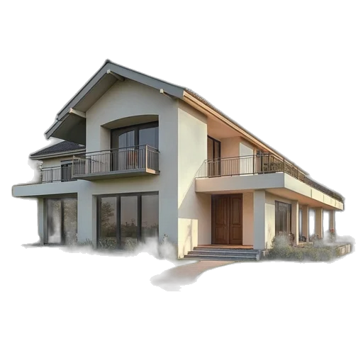 building, 3d render, photorealistic, concept art transparent PNG cut-out