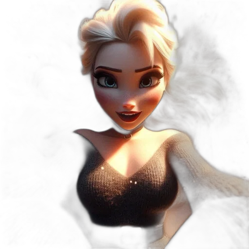 dress, face, 3d render, fantasy art transparent PNG cut-out