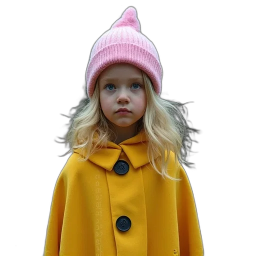 hat, jacket, dress, photorealistic transparent PNG cut-out