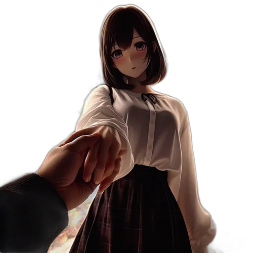 dress, face, mask, staff transparent PNG cut-out