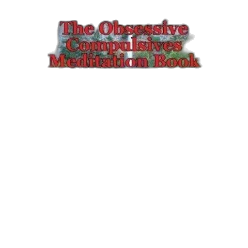 cover, obsessive, compulsives, meditation transparent PNG cut-out