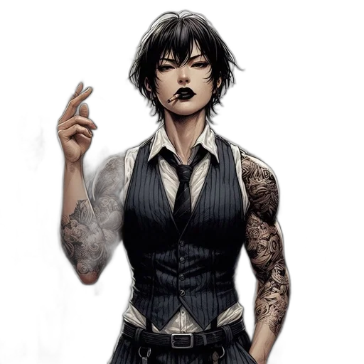 comic book art, concept art, fantasy art, cyberpunk transparent PNG cut-out