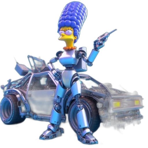 robot, car, weapon, concept art transparent PNG cut-out