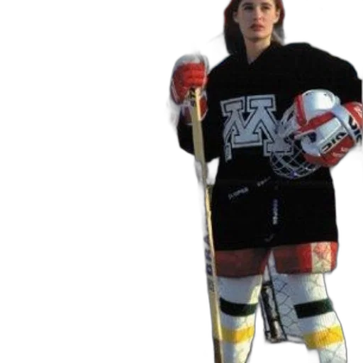 jacket, female, hockey, player transparent PNG cut-out