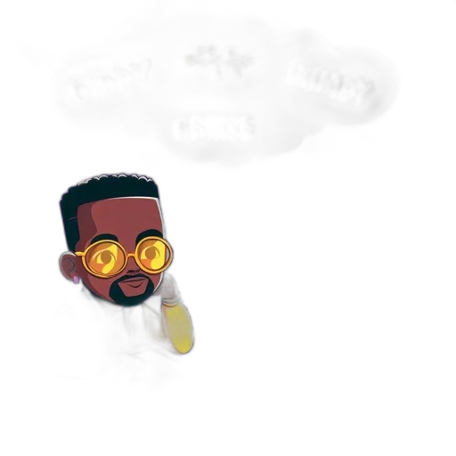 mask, staff, cartoon, pixel art transparent PNG cut-out