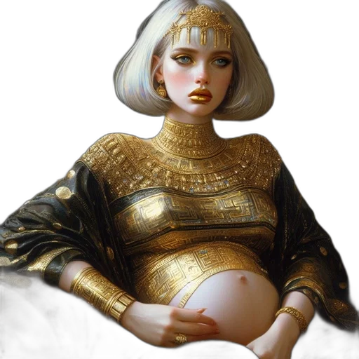 jewelry, crown, fantasy art, oil painting transparent PNG cut-out