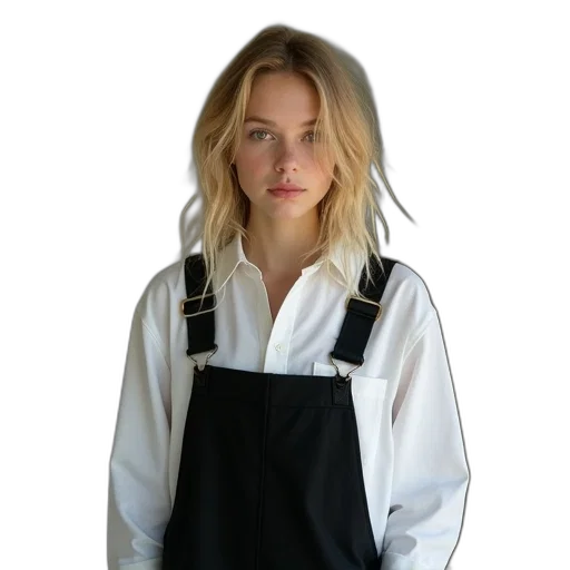 jacket, staff, dress, face transparent PNG cut-out