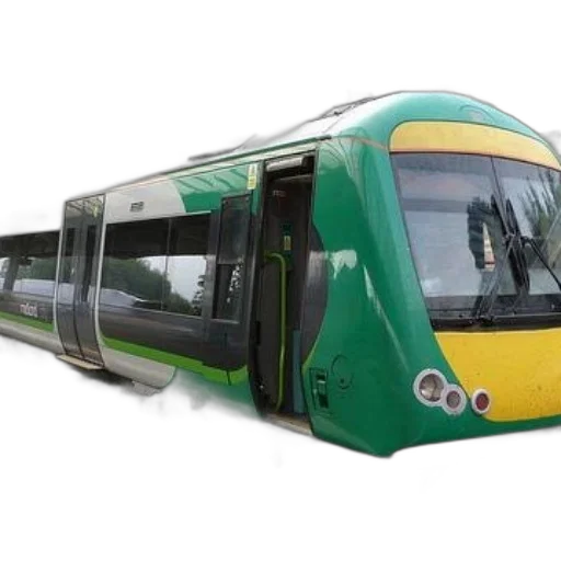green, yellow, train, word transparent PNG cut-out