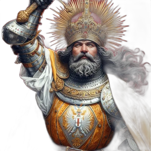 crown, sword, staff, fantasy art transparent PNG cut-out