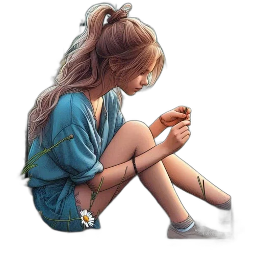 dress, shoes, face, anime transparent PNG cut-out