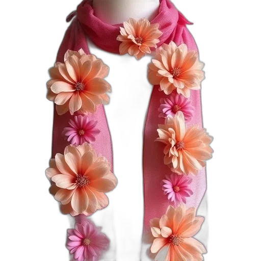 dress, flower, jewelry, photorealistic transparent PNG cut-out