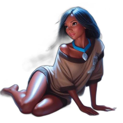 dress, creature, staff, face transparent PNG cut-out