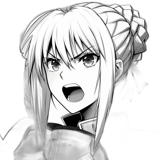 face, weapon, anime, concept art transparent PNG cut-out