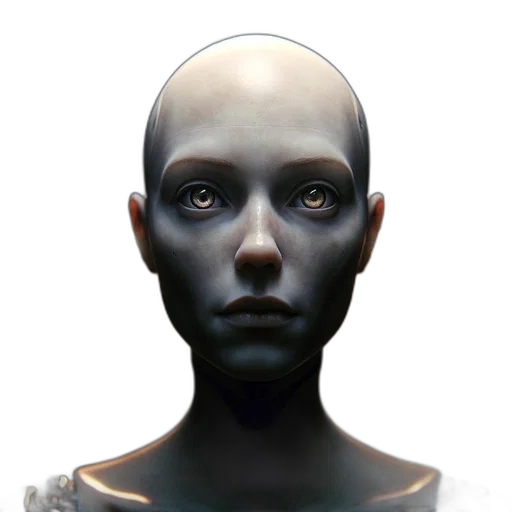 robot, face, mask, creature transparent PNG cut-out