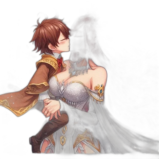 dress, sword, weapon, crown transparent PNG cut-out