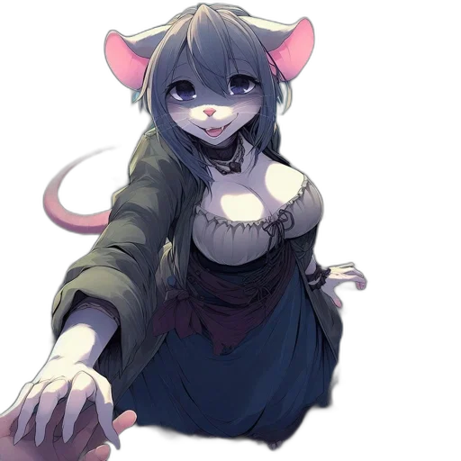 staff, creature, animal, dress transparent PNG cut-out