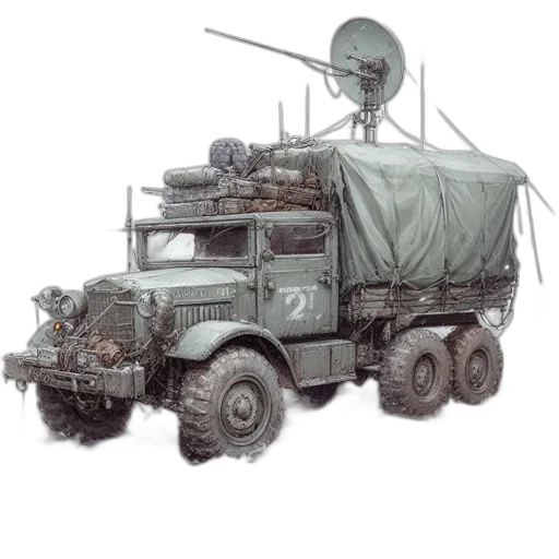 weapon, robot, car, concept art transparent PNG cut-out