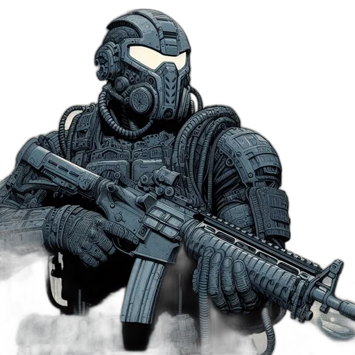 mask, weapon, concept art, comic book art transparent PNG cut-out
