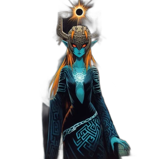 mask, crown, staff, jewelry transparent PNG cut-out