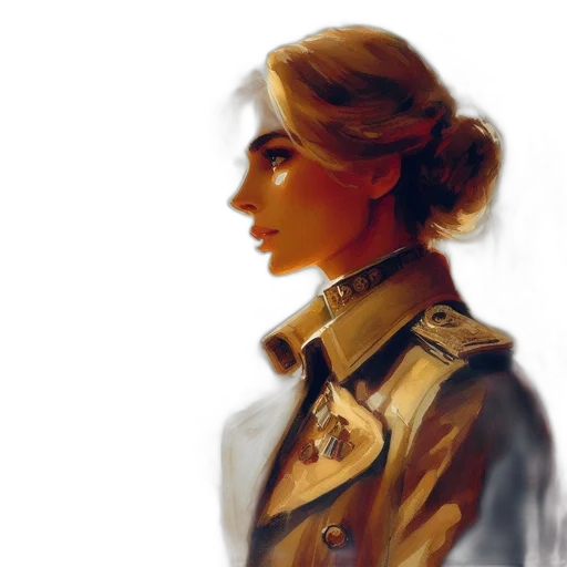 jacket, face, staff, crown transparent PNG cut-out