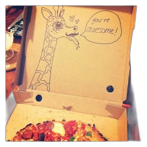 dragon, food, pizza, box transparent PNG cut-out