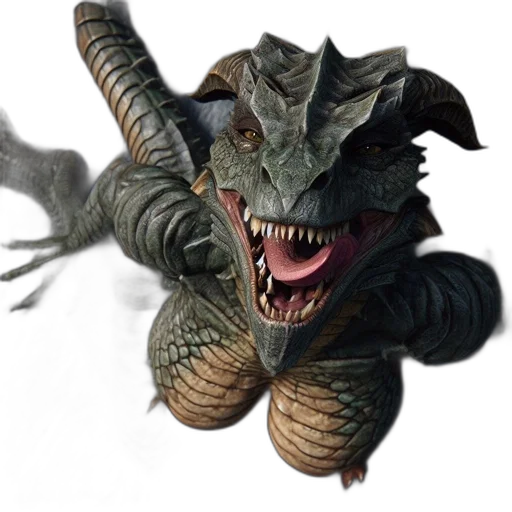 dragon, creature, animal, concept art transparent PNG cut-out