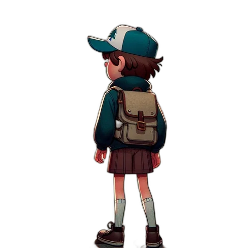 jacket, hat, creature, dress transparent PNG cut-out