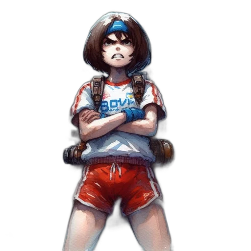 robot, face, staff, jacket transparent PNG cut-out