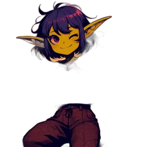 creature, staff, mask, dragon transparent PNG cut-out