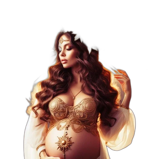 dress, crown, fantasy art, concept art transparent PNG cut-out