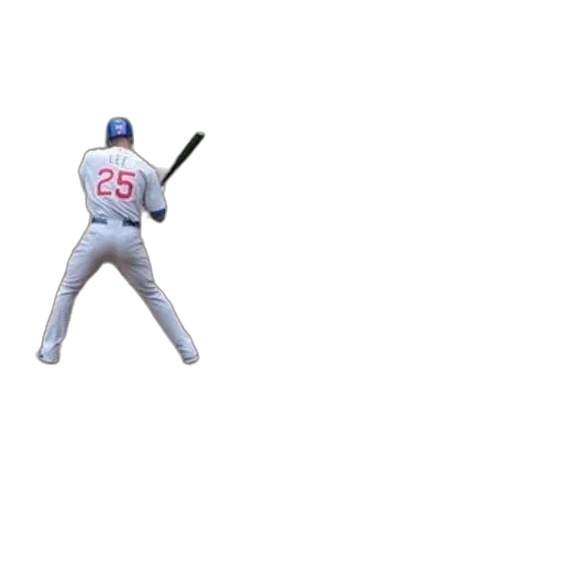3d render, baseball, player, number transparent PNG cut-out