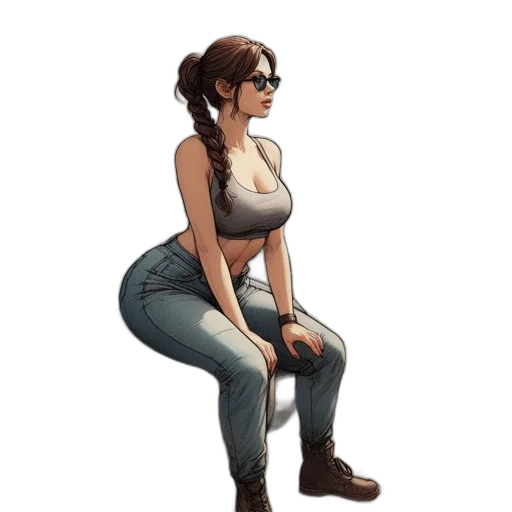 jacket, concept art, pixel art, comic book art transparent PNG cut-out