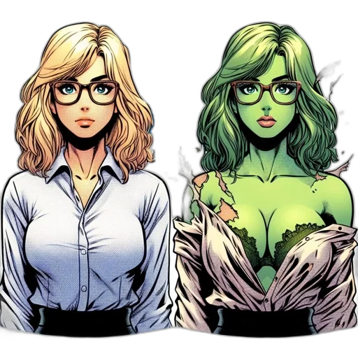 comic book art, concept art, cartoon, fantasy art transparent PNG cut-out