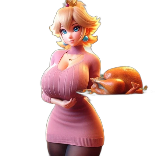 dress, staff, 3d render, concept art transparent PNG cut-out