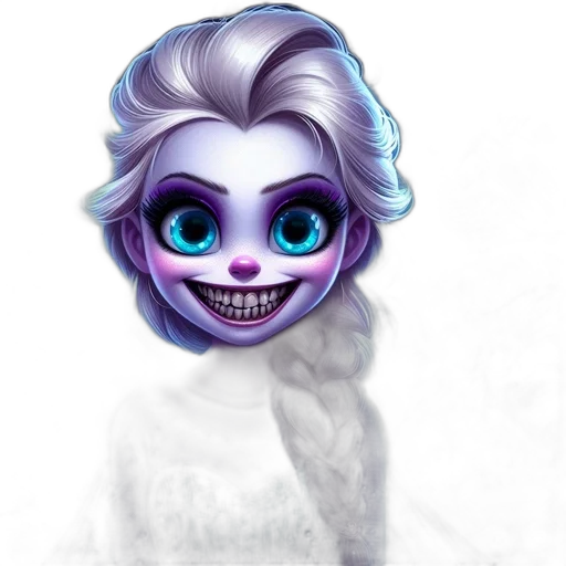 face, mask, staff, creature transparent PNG cut-out
