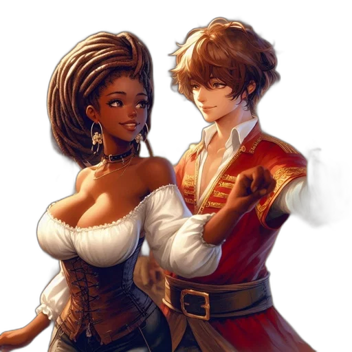 fantasy art, concept art, comic book art, anime transparent PNG cut-out