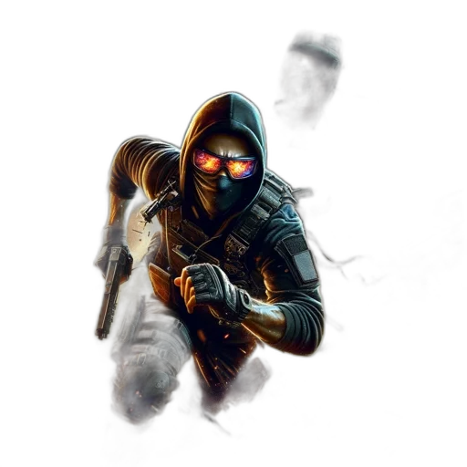 mask, weapon, jacket, face transparent PNG cut-out