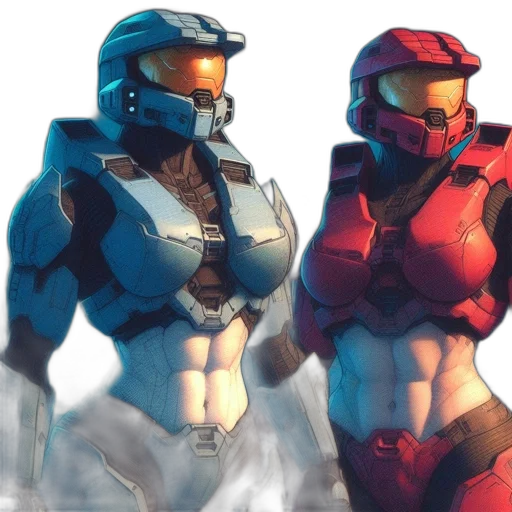 robot, concept art, comic book art, pixel art transparent PNG cut-out