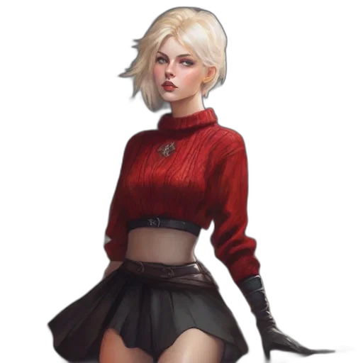 jacket, dress, staff, concept art transparent PNG cut-out