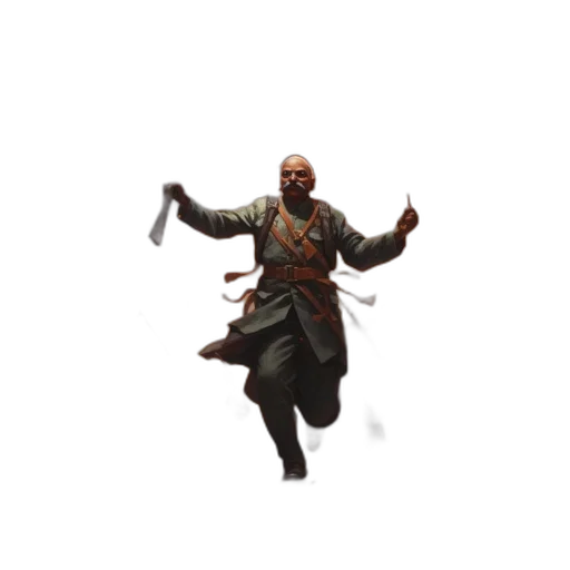 staff, weapon, jacket, creature transparent PNG cut-out