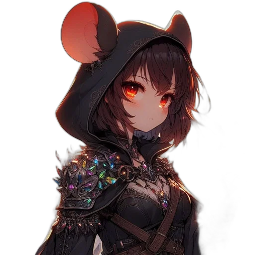 hat, jacket, mask, staff transparent PNG cut-out