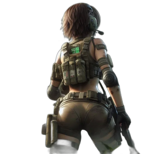 weapon, jacket, concept art, cyberpunk transparent PNG cut-out