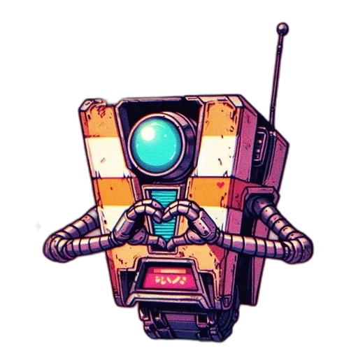 robot, staff, weapon, jacket transparent PNG cut-out