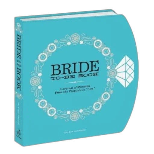 turquoise, book, titled, bride transparent PNG cut-out