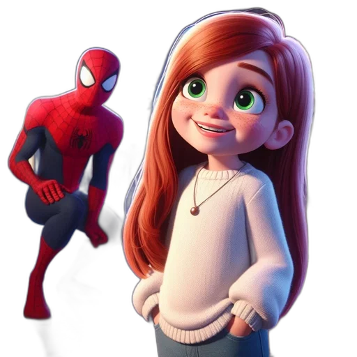 3d render, concept art, cartoon, comic book art transparent PNG cut-out